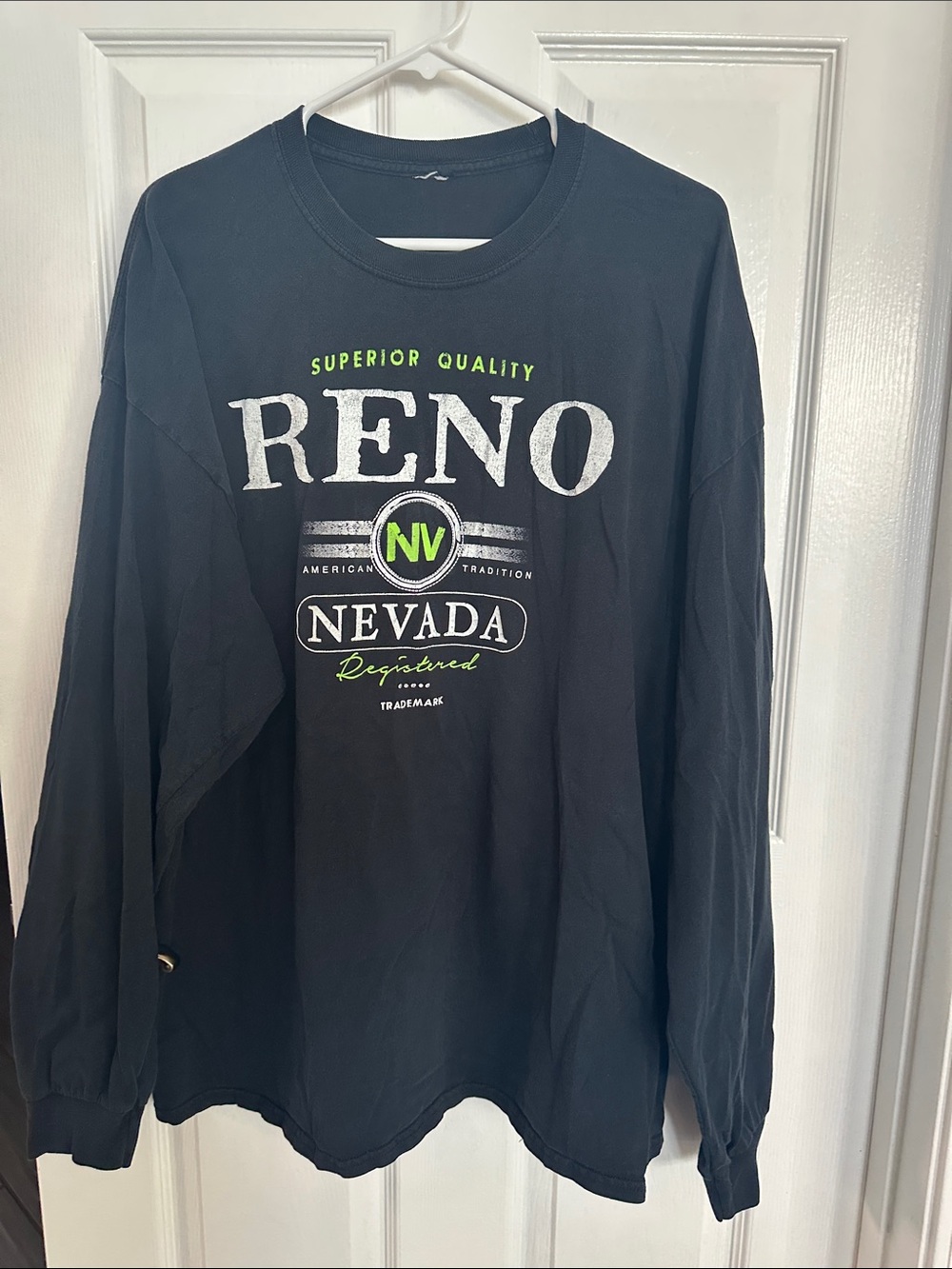 Reno Nevada Long Sleeve Tee - Black